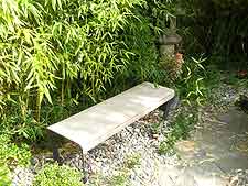 Modern bench, simple and Japanese in style