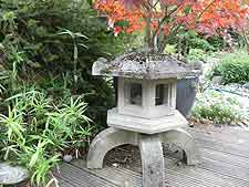 Japanese snow lantern, made from reconstituted stone