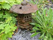 Weathered iron lantern