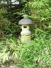 Stone-cast Japanese lantern