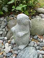 Granite rabbit statue